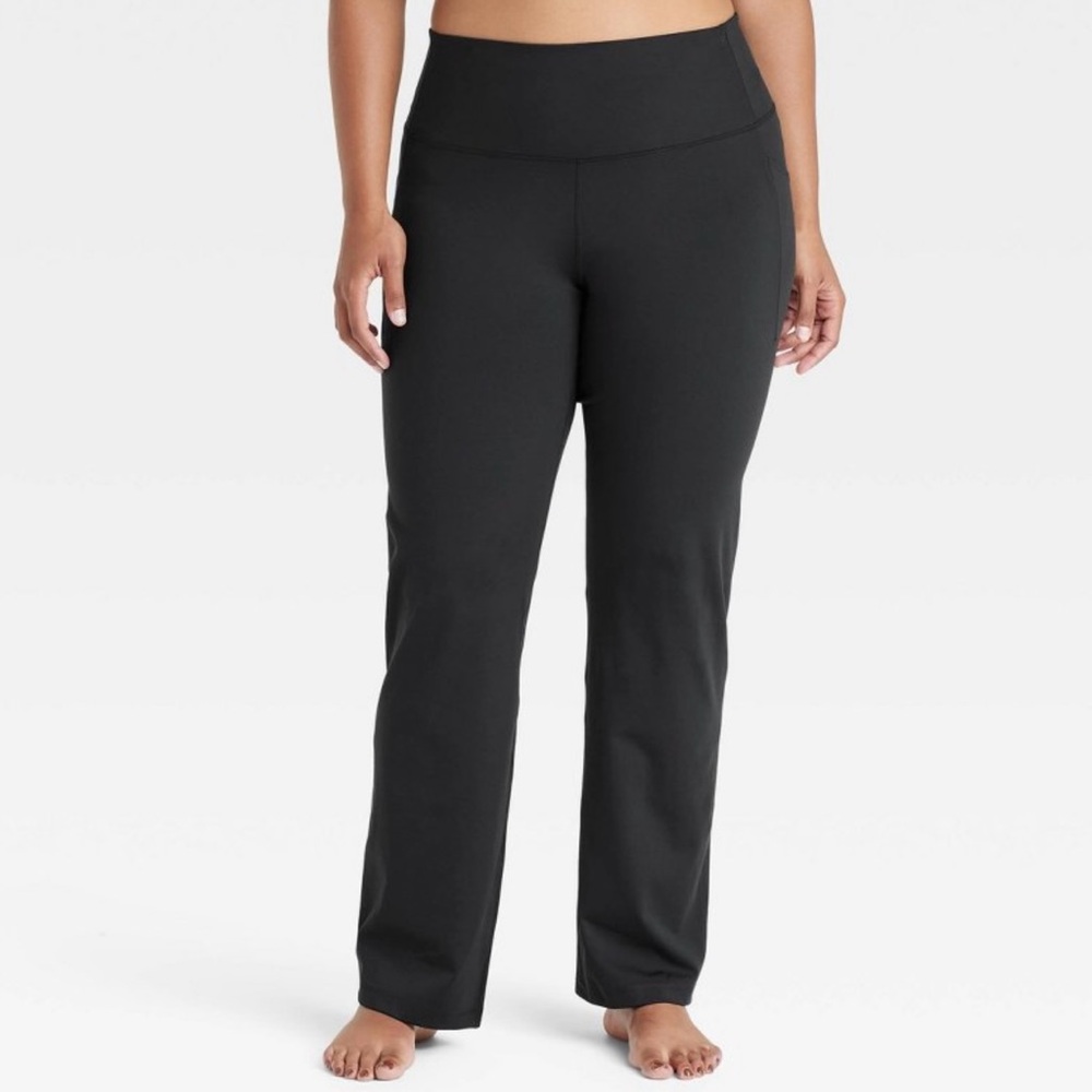 All In Motion Black Straight Yoga Athletic Pants